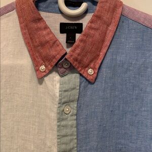 J.Crew Multicolor Linen Shirt